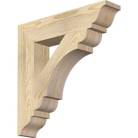 Ekena Millwork Olympic Traditional Rough Sawn Bracket, Douglas Fir, 4"W x 20"D x 20"H BKT04X20X20OLY01RDF